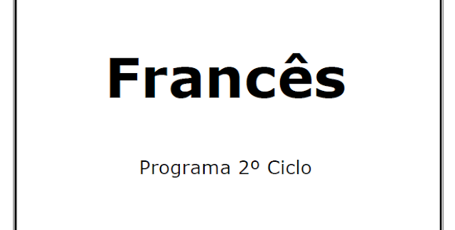 Francês – Programa do II Ciclo