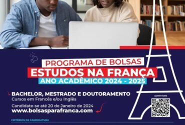  Bolsas de Estudos para França 2024-2025